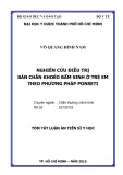 Tóm tắt Luận án Tiến sĩ Y học: Nghiên cứu điều trị bàn chân khoèo bẩm sinh ở trẻ em theo phương pháp Ponseti