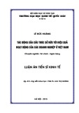 Luận án Tiến sĩ: Tác động của cấu trúc sở hữu tới hiệu quả hoạt động của doanh nghiệp ở Việt Nam