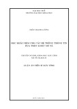 Tóm tắt Luận án Tiến sĩ Máy tính: Học khái niệm cho các hệ thống thông tin dựa trên logic mô tả