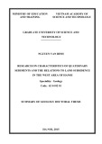 Dissertation summary: Research on characteristics of Quaternary sediments and the relations to land subsidence in the West area of Hanoi