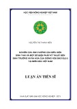 Luận án Tiến sĩ: Nghiên cứu ảnh hưởng của điều kiện sinh thái và một số biện pháp kỹ thuật đến sinh trưởng và ra hoa của giống hoa đào GL2-2 tại miền Bắc Việt Nam