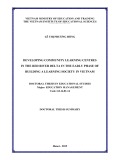 Doctoral thesis summary: Developing community learning centres in the red river delta in the early phase of building a learning society in Vietnam