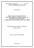 Tóm tắt Luận án Tiến sĩ Y học: Thực trạng tăng huyết áp, đái tháo đường ở nhóm tuổi 40 đến 59 tại Đông Sơn, Thanh Hóa và hiệu quả một số biện pháp can thiệp