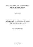 Luận án Tiến sĩ Kỹ thuật: Phân tích kết cấu dàn chịu tải trọng tĩnh theo sơ đồ biến dạng