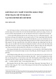 Góp phần suy nghĩ về hướng khắc phục tình trạng mê tín dị đoan tại Thành phố Hồ Chí Minh