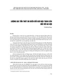 Lượng giá tổn thất do biến đổi khí hậu toàn cầu đối với Hà Nội - TS. Bùi Đại Dũng