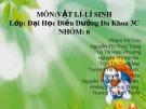 Bài thuyết trình: Phóng xạ sinh học và ứng dụng