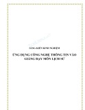 Sáng kiến kinh nghiệm: Ứng dụng công nghệ thông tin vào giảng dạy môn Lịch sử