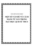 Sáng kiến kinh nghiệm: Một số vấn đề về cách mạng tư sản trong dạy học Lịch sử THCS