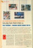 Giải pháp hoàn thành nhiệm vụ tài chính - Ngân sách năm 2010