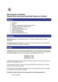 WGO practice guideline: Needle stick injury and accidental exposure to blood