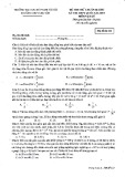 Đề thi thử chuẩn bị cho kỳ thi THPT Quốc gia năm 2015 môn Vật lý (Mã đề thi 111) - Trường ĐHSP Hà Nội