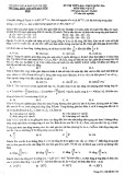 Đề thi thử lần 1 THPT Quốc gia môn Vật lý – Trường THPT chuyên Nguyễn Huệ