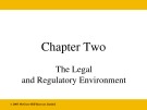 Lecture Business: A changing world - Chapter 2: The legal and regulatory environment