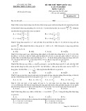 Đề thi thử THPT Quốc gia lần I năm 2015 môn Vật lý (Mã đề thi 132) - Trường THPT Cù Huy Cận