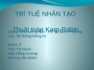 Bài thuyết trình: Thuật toán Karp-Rabin