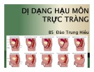 Bài giảng Dị dạng hậu môn trực tràng - BS. Đào Trung Hiếu