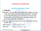 Bài giảng Chương 5: Lý thuyết mẫu