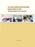 Tài liệu hướng dẫn sử dụng Bảng kiểm về giới trong công tác cán bộ