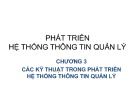 Bài giảng Phát triển hệ thống thông tin quản lý: Chương 3 - Nguyễn Hoàng Ân