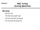 Bài giảng Tin học lý thuyết - Chương 7: Máy Turing (Turing Machine)