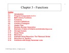 Bài giảng Tin học đại cương - Chương 3: Functions