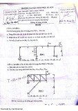 Đề thi kết thúc học phần môn Cơ học kết cấu 1 - Trường ĐH Kiến trúc TP. HCM