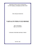 Summary of history dotoral thesis: Varnas in indian old books