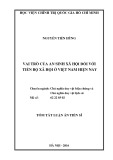Tóm tắt Luận án Tiến sĩ: Vai trò của an sinh xã hội đối với tiến bộ xã hội ở Việt Nam hiện nay