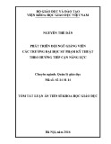 Tóm tắt Luận án Tiến sĩ Khoa học giáo dục: Phát triển đội ngũ giảng viên các trường đại học sư phạm kỹ thuật theo hướng tiếp cận năng lực