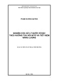 Luận án Tiến sĩ Kỹ thuật môi trường: Nghiên cứu xử lý nước rỉ rác theo hướng thu hồi nitơ và tiết kiệm năng lượng