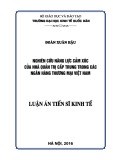 Luận án Tiến sĩ: Nghiên cứu năng lực cảm xúc của nhà quản trị cấp trung trong các ngân hàng thương mại Việt Nam