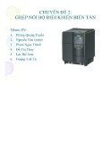 Chuyên đề 2 - Ghép nối bộ điều khiển biến tần: Ghép nối PLC S7-200 với biến tần SIEMENS, tự động ổn định áp suất trên đường ống của hệ thống cấp nước