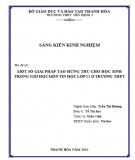 Sáng kiến kinh nghiệm: Một số giải pháp tạo hứng thú cho học sinh trong giờ học môn Tin học lớp 11 ở trường THPT