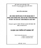 Luận án Tiến sĩ Kinh tế: Quá trình chuyển dịch cơ cấu ngành kinh tế trong công nghiệp hóa, hiện đại hóa ở tỉnh Ninh Bình từ năm 1992 đến nay: Kinh nghiệm và Giải pháp