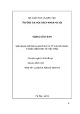 Tóm tắt Luận án Tiến sĩ Kinh tế: Mối quan hệ giữa lạm phát và tỷ giá hối đoái trong nền kinh tế Việt Nam