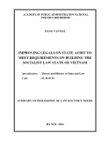The thesis summary: The development and adoption of legal normativedcuments by state administrative agencies in the people’s democratic republic of Laos