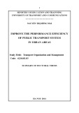 Summary of doctoral thesis: Improve the performance efficiency of public transport system in urban areas