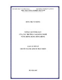 Luận án Tiến sĩ Kinh tế: Nâng cao năng lực của các trường cao đẳng nghề vùng đồng bằng sông Hồng