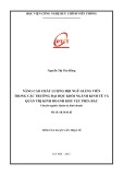 Tóm tắt Luận văn Thạc sĩ: Nâng cao chất lượng đội ngũ giảng viên trong các trường Đại học khối ngành kinh tế và quản trị kinh doanh khu vực phía Bắc