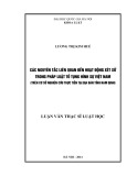 Luận văn Thạc sỹ Luật học: Các nguyên tắc liên quan đến hoạt động xét xử trong pháp luật tố tụng hình sự Việt Nam (trên cơ sở nghiên cứu thực tiễn tại địa bàn tỉnh Nam Định)