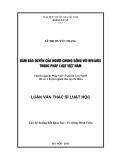 Luận văn Thạc sỹ Luật học: Đảm bảo quyền của người chung sống với HIV/AIDS trong pháp luật Việt Nam