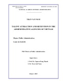 PhD Thesis on Public Administration: Talent attraction and retention in the administrative agencies of Vietnam