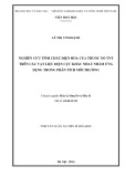 Tóm tắt Luận án Tiến sĩ Hóa học: Nghiên cứu tính chất điện hóa của thuốc nổ TNT trên các vật liệu điện cực khác nhau nhằm ứng dụng trong phân tích môi trường