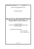 Luận án Tiến sĩ Quản lý hành chính công: Nâng cao năng lực thể chế hành chính nhà nước để thích ứng với kinh tế thị trường và yêu cầu hội nhập quốc tế ở nước ta hiện nay