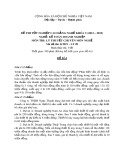 Đề thi tốt nghiệp cao đẳng nghề khoá 5 (2012-2015) - Nghề: Kế toán doanh nghiệp - Môn thi: Lý thuyết chuyên môn nghề - Mã đề thi: KTDN-LT28