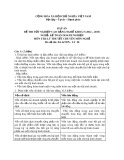 Đáp án đề thi tốt nghiệp cao đẳng nghề khóa 5 (2012-2015) - Nghề: Kế toán doanh nghiệp - Môn thi: Lý thuyết chuyên môn nghề - Mã đề thi: ĐA KTDN-LT28