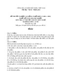 Đề thi tốt nghiệp cao đẳng nghề khoá 5 (2012-2015) - Nghề: Kế toán doanh nghiệp - Môn thi: Lý thuyết chuyên môn nghề - Mã đề thi: KTDN-LT20