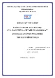 Khóa luận tốt nghiệp Hóa học: Khảo sát thành phần hóa học của cao ethyl acetate của loài địa y Roccella Sinensis (nyl.) hHle thu hái ở Bình Thuận