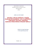 Khóa luận tốt nghiệp Hóa học: Phân tích đồng thời Paracetamol và Caffein trong dược phẩm bằng phương pháp HPLC